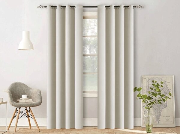 2x OXFORD fehér-krém függöny 140x250 cm