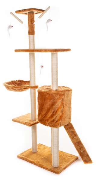 Kaparófa macskáknak Hawaj 138 cm | vörös