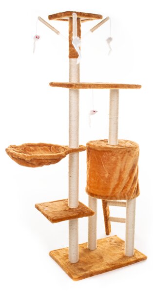 Kaparófa macskáknak Hawaj 138 cm | vörös