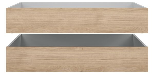 Natúr színű ágy alatti fiók szett 2 db-os 90x190-140x190 cm Naia – Tvilum