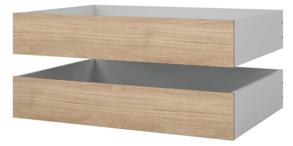 Natúr színű ágy alatti fiók szett 2 db-os 90x190-140x190 cm Naia – Tvilum