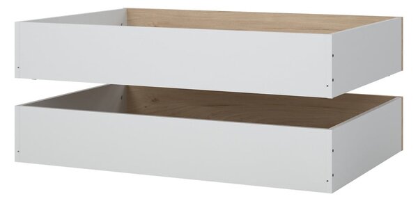 Natúr színű ágy alatti fiók szett 2 db-os 90x190-140x190 cm Naia – Tvilum