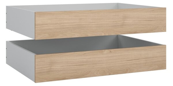 Natúr színű ágy alatti fiók szett 2 db-os 90x190-140x190 cm Naia – Tvilum