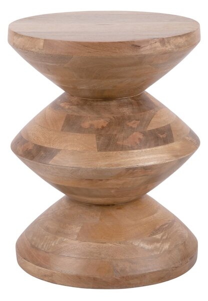 Mangófa kerek tárolóasztal ø 35 cm Totem – Leitmotiv
