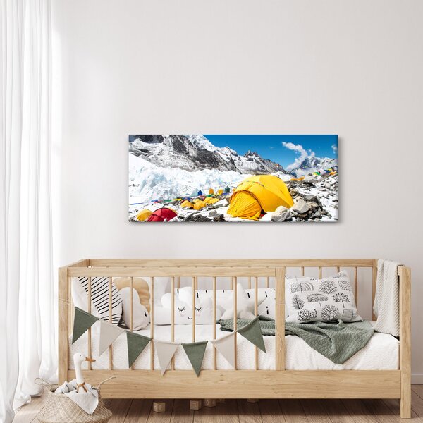 Kép - Kemping a hegyekben (120x50 cm)