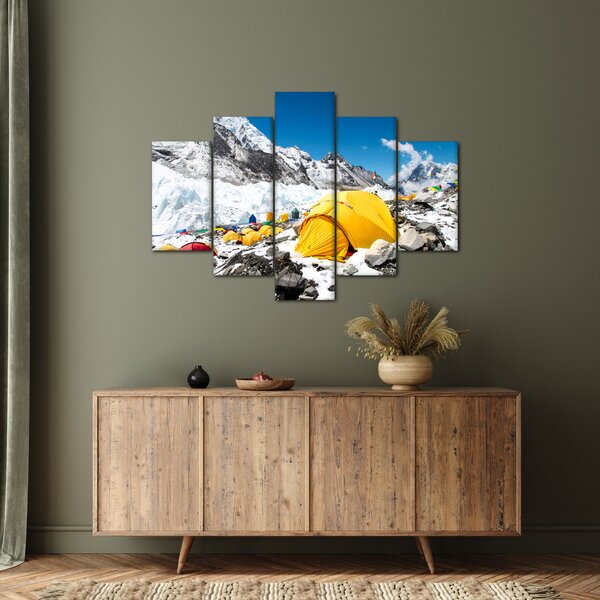 Kép - Kemping a hegyekben (150x105 cm)