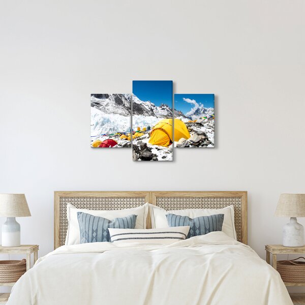 Kép - Kemping a hegyekben (90x60 cm)