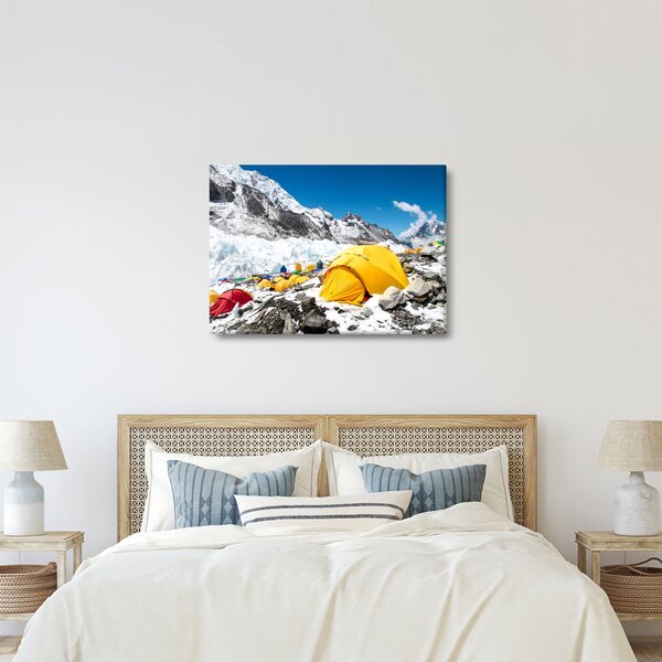 Kép - Kemping a hegyekben (70x50 cm)