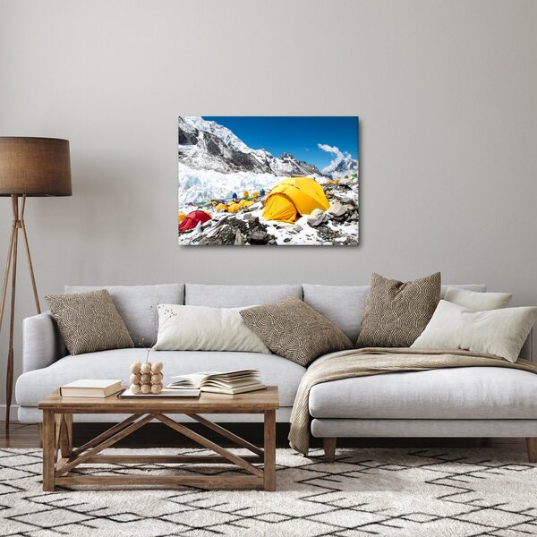 Kép - Kemping a hegyekben (70x50 cm)