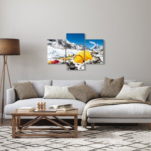 Kép - Kemping a hegyekben (90x60 cm)