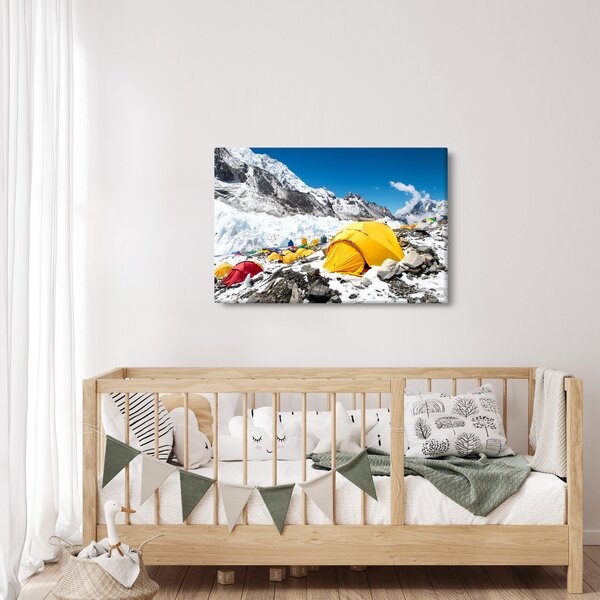 Kép - Kemping a hegyekben (90x60 cm)