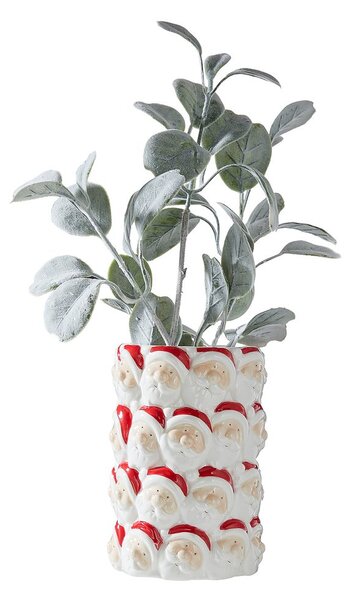 X-MAS kerámia váza 18 cm, Mikulások