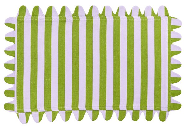 VEGAS STRIP pamut alátét 33x49cm ,zöld/lila