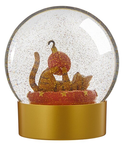 CELEBRATE X-MAS hógömb 11 cm, cica