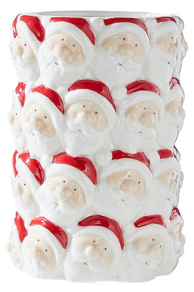 X-MAS kerámia váza 18 cm, Mikulások