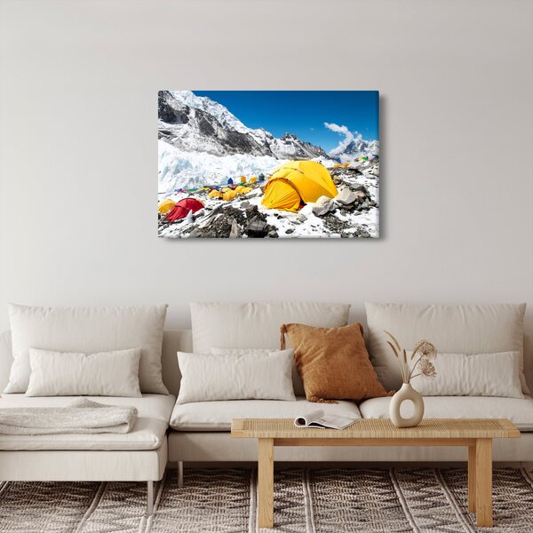 Kép - Kemping a hegyekben (90x60 cm)