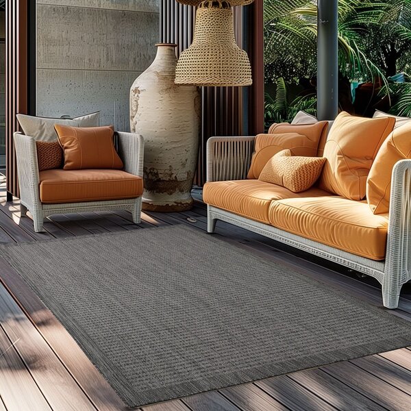 Sötétszürke kültéri-beltéri szőnyeg 200x290 cm Giza 1410 – Ayyildiz Carpets