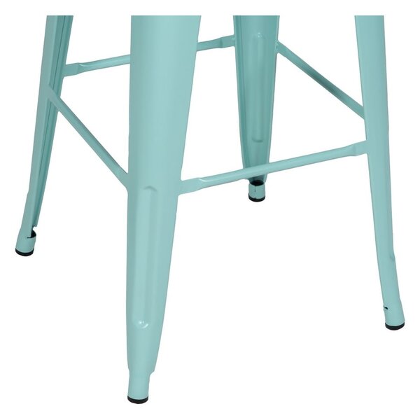 Türkiz fém bárszék szett 2 db-os (ülésmagasság 76,5 cm) – Ixia