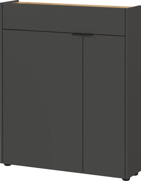 Antracitszürke szekrény 82x102x22 cm Ameca – Germania