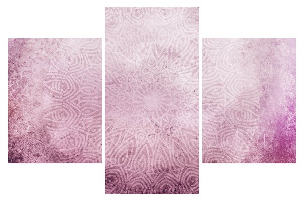Kép - Mandala rózsaszín falon (90x60 cm)