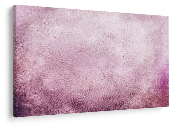 Kép - Mandala rózsaszín falon (90x60 cm)