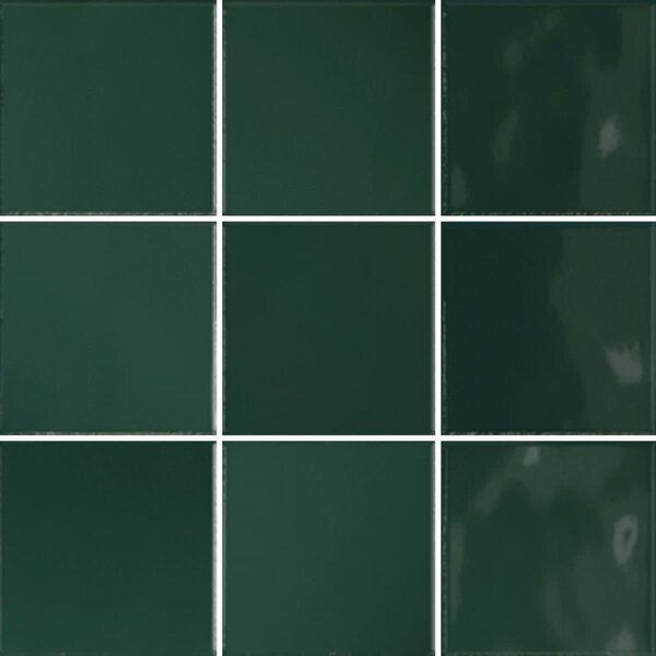 Burkolat Vitra Retromix smaragd zöld 10x10 cm fényes K9484228