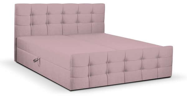 CAMILA LUX 140×200 cm kárpitozott ágy Rózsaszín I