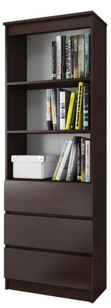 CLP R 60 cm wenge polc, 3 fiókkal és 2 polccal