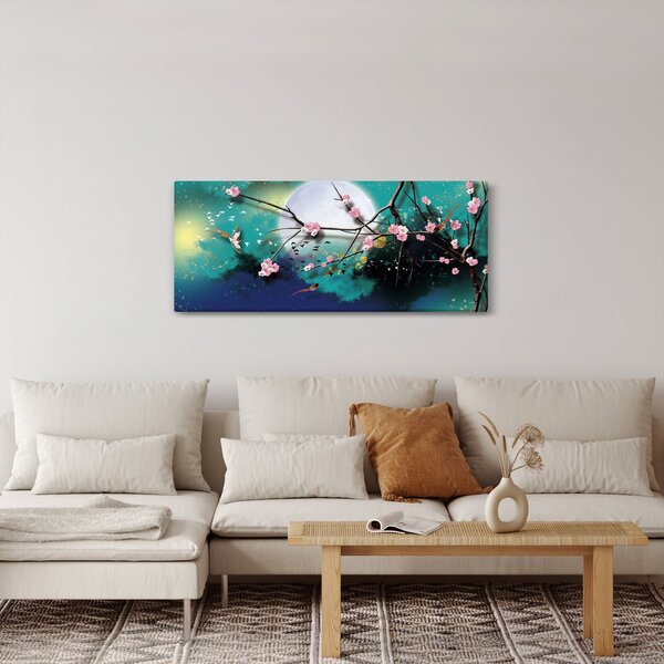 Kép - Fa, grafika (120x50 cm)