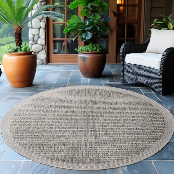 Szürke kerek kültéri szőnyeg ø 120 cm Giza – Ayyildiz Carpets