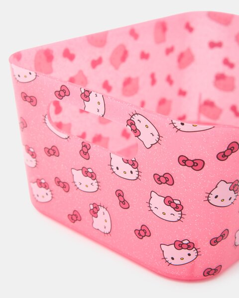 Sinsay - Hello Kitty műanyag tárolódoboz - rózsaszín