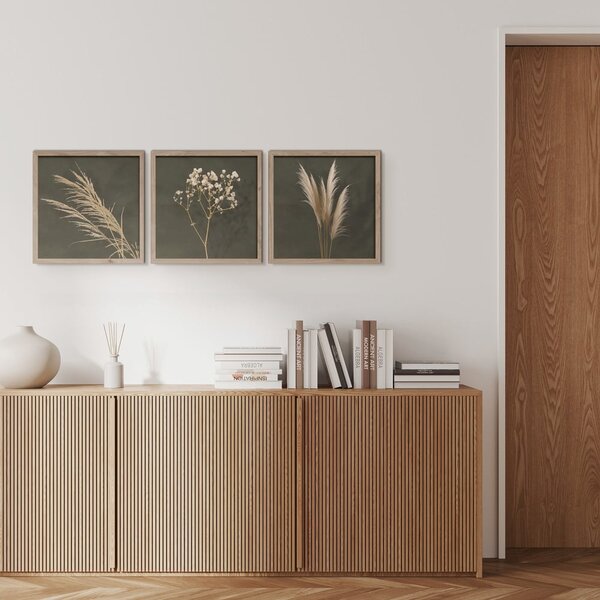 Kép szett 3 db-os 30x30 cm Pampas – Styler