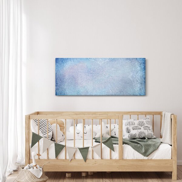 Kép - Mandalák kékszínben (120x50 cm)