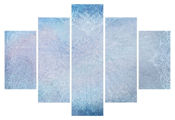 Kép - Mandalák kékszínben (150x105 cm)