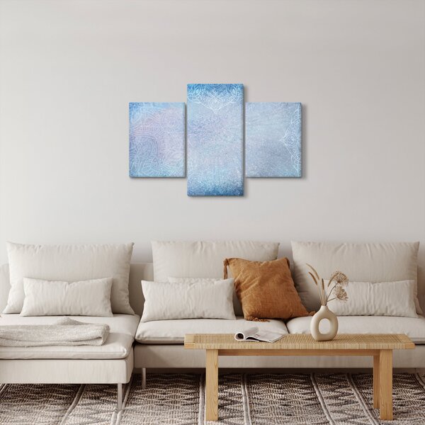 Kép - Mandalák kékszínben (90x60 cm)