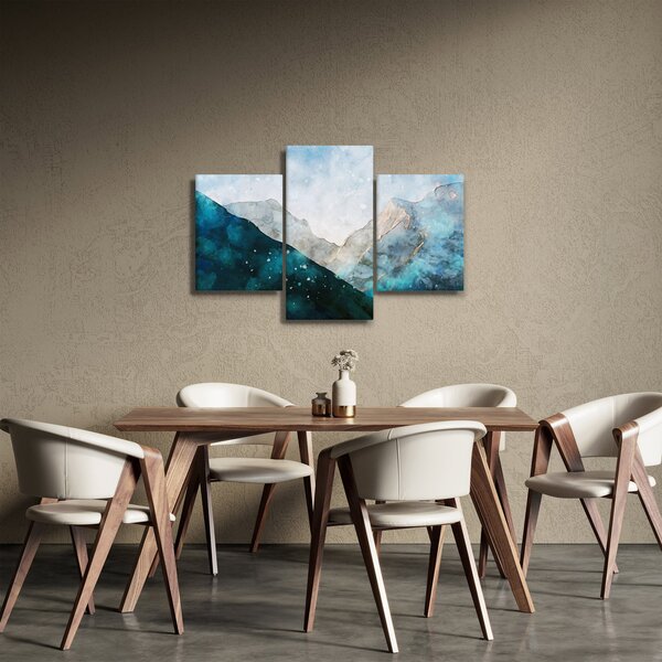Kép - Hegyek rajza (90x60 cm)