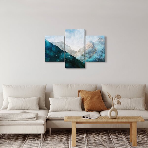 Kép - Hegyek rajza (90x60 cm)