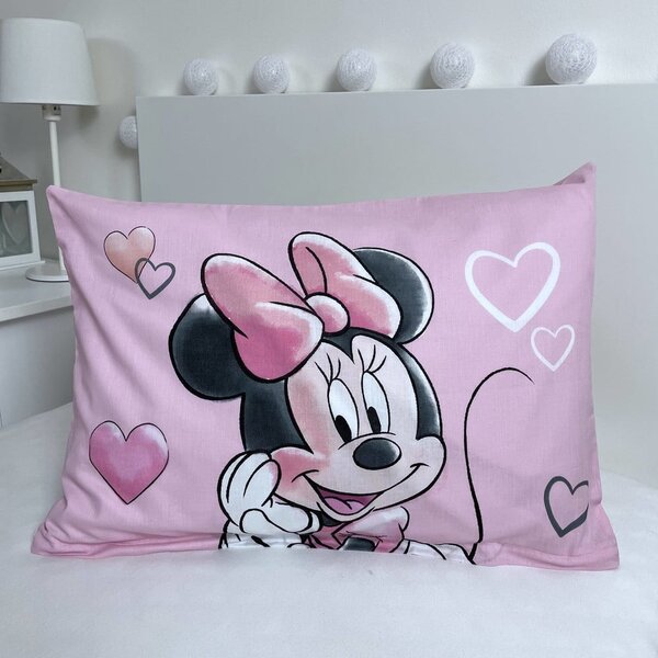 Pamut ágyneműhuzat babaágyhoz 100x135 cm Minnie – Jerry Fabrics