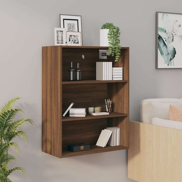 VidaXL barna tölgyszínű függő faliszekrény 69,5 x 32,5 x 90 cm