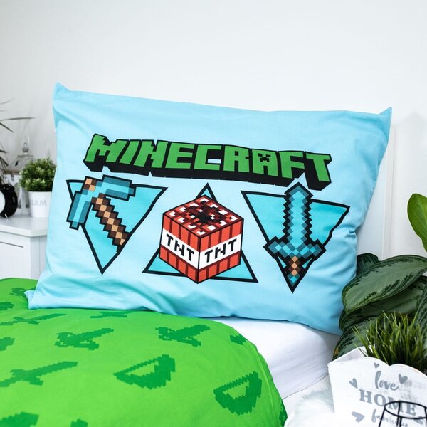 Egyszemélyes pamut gyerek ágyneműhuzat 140x200 cm Minecraft – Jerry Fabrics