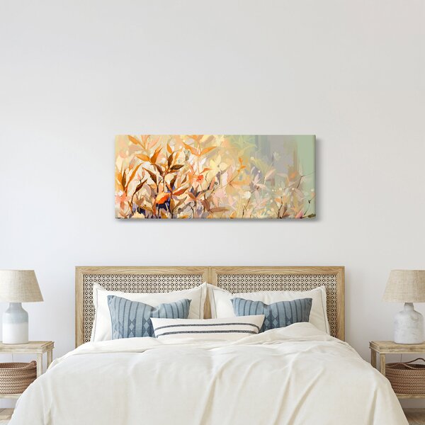 Kép - Festett növények (120x50 cm)