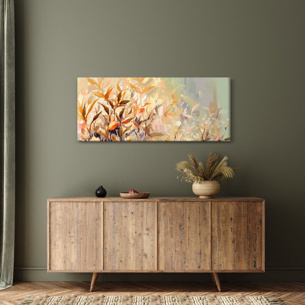Kép - Festett növények (120x50 cm)