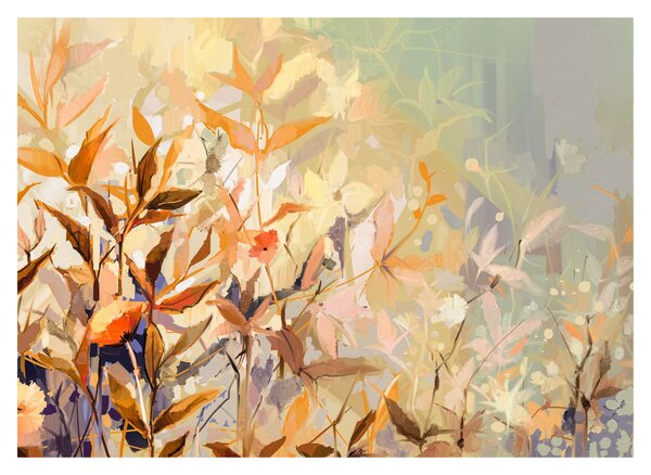 Kép - Festett növények (70x50 cm)