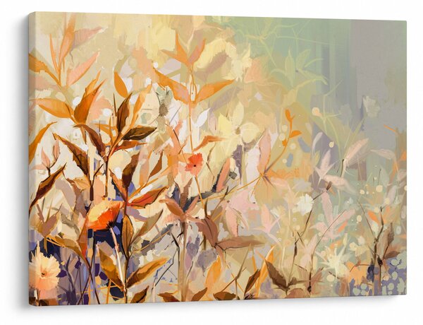 Kép - Festett növények (70x50 cm)