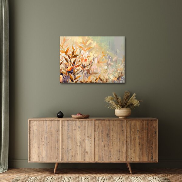 Kép - Festett növények (70x50 cm)