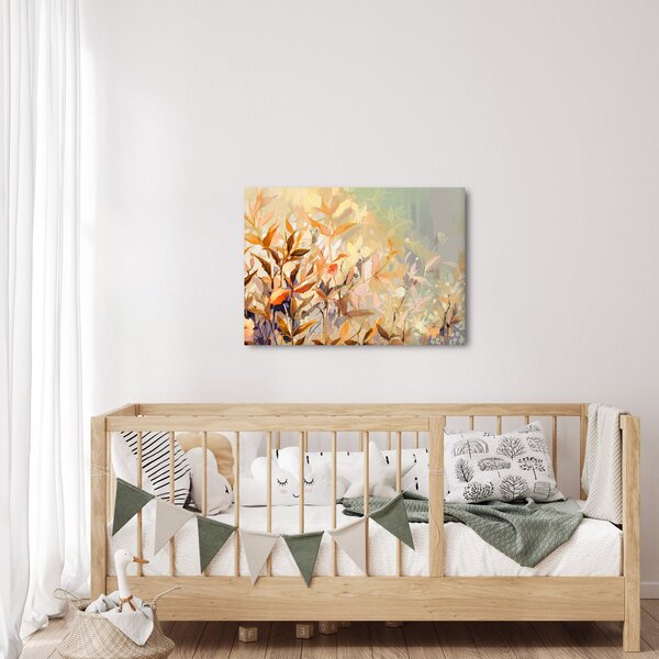 Kép - Festett növények (70x50 cm)