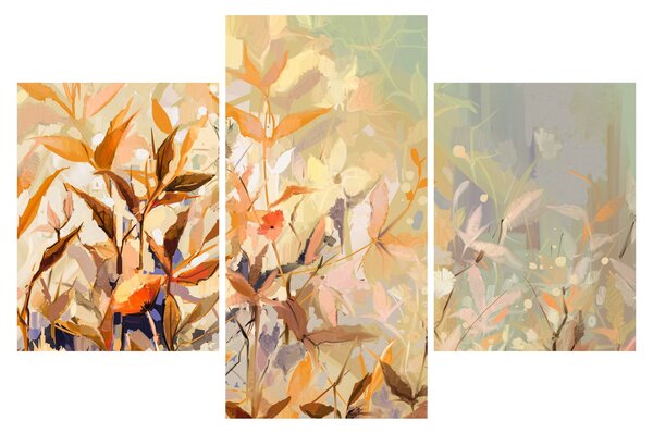 Kép - Festett növények (90x60 cm)