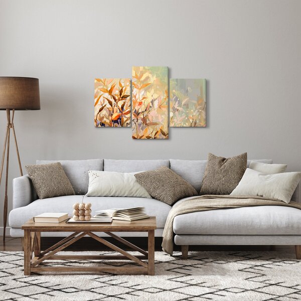 Kép - Festett növények (90x60 cm)