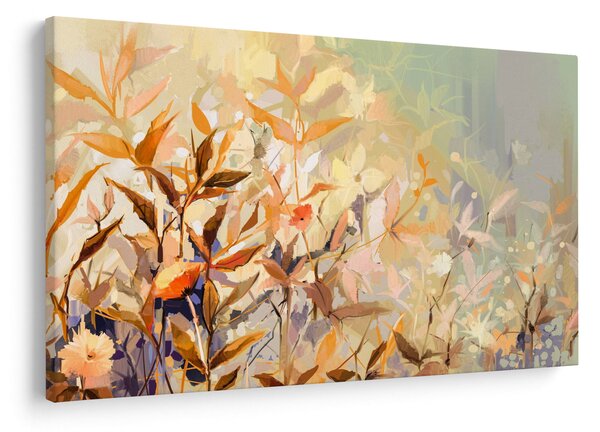 Kép - Festett növények (90x60 cm)