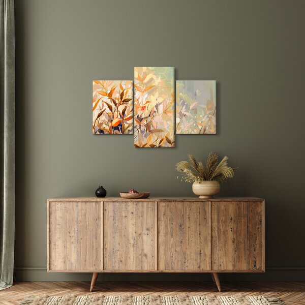 Kép - Festett növények (90x60 cm)